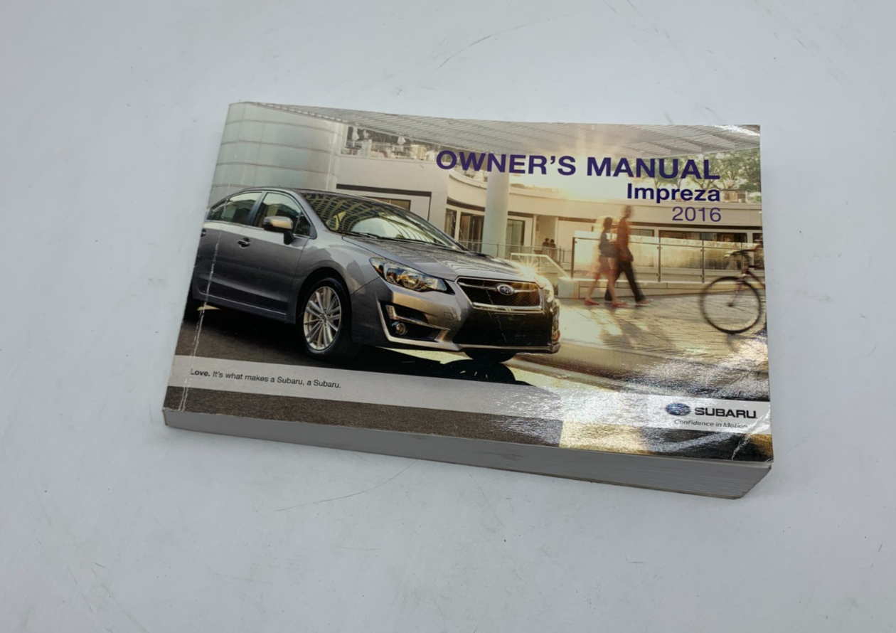 2016 Subaru Impreza Owners Manual OEM C03B56020