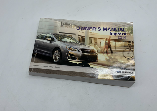 2016 Subaru Impreza Owners Manual OEM C03B56020