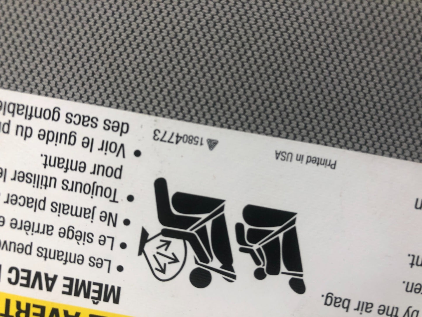 2017-2021 Chevrolet Trax Driver Sun Visor Gray OEM E02B47036