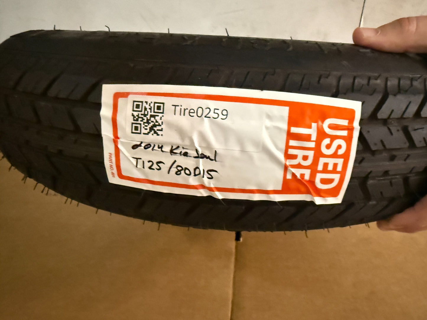 2010-2014 Kia Forte Soul 15" Spare Tire Compact Donut Wheel T125/80D15 OEM