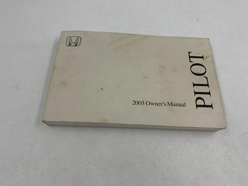 2003 Honda Pilot Owners Manual OEM R01B09005