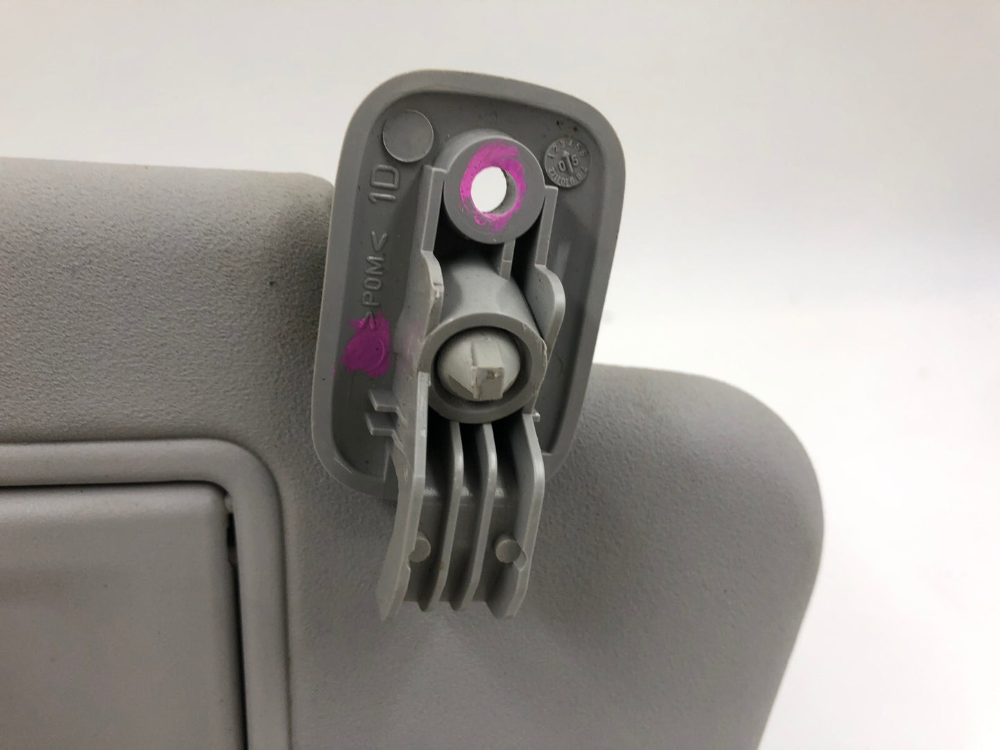 2007-2009 Mazda 3 Passenger Sun Visor Gray OEM C02B15023