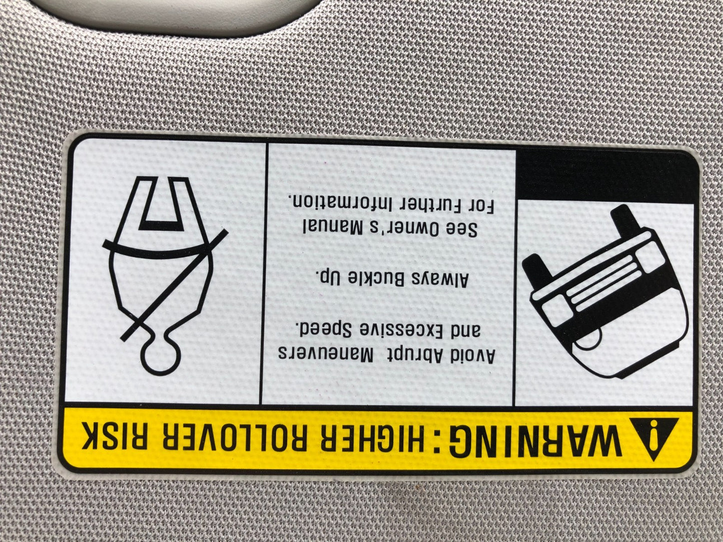 2013-2019 Hyundai Santa Fe Driver Sun Visor Gray OEM A02B04001