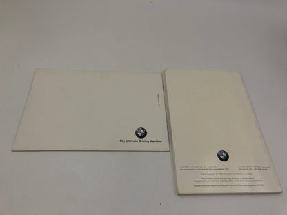 2001 BMW 320i 3 Series Owners Manual Set OEM C03B23045