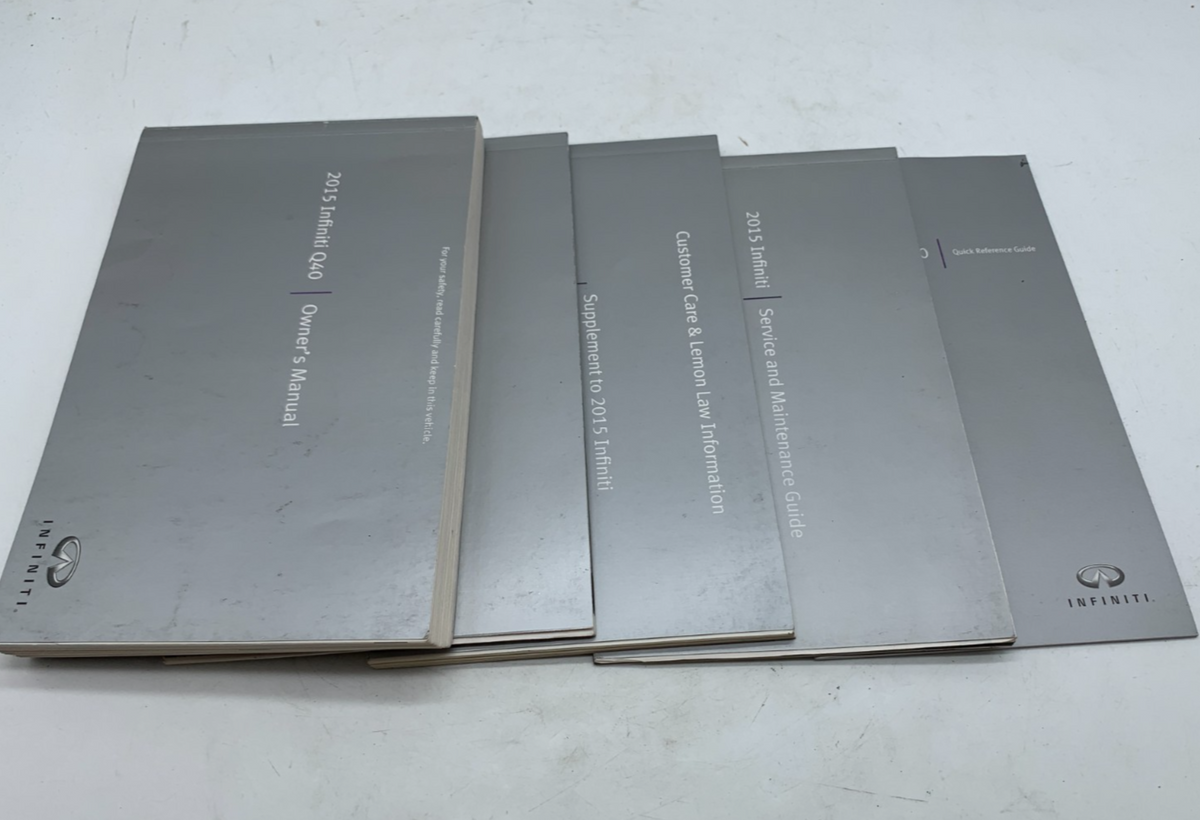 2015 Infiniti Q40 Q 40 Owners Manual Set OEM A01B01016