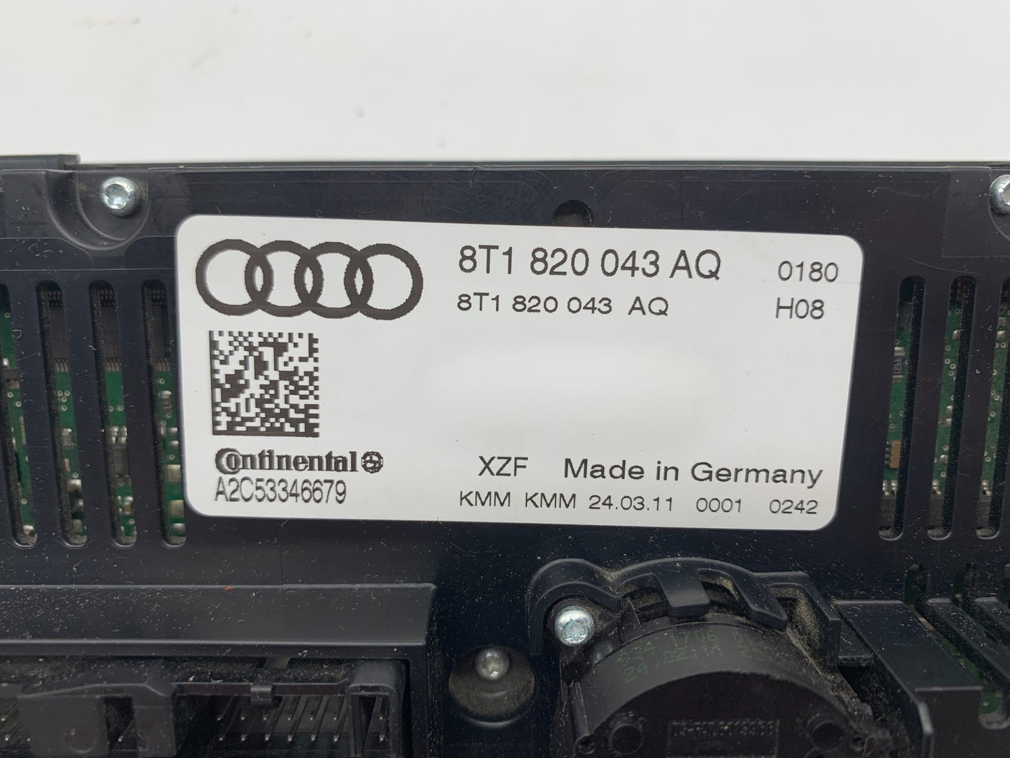 2009-2012 Audi A4 AC Heater Climate Control Unit OEM C03B66015