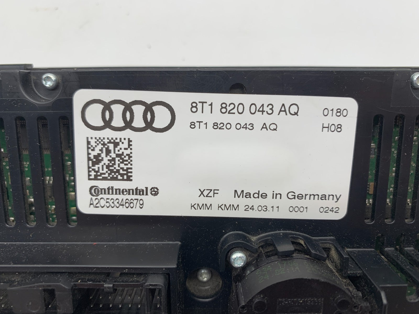 2009-2012 Audi A4 AC Heater Climate Control Unit OEM C03B66015