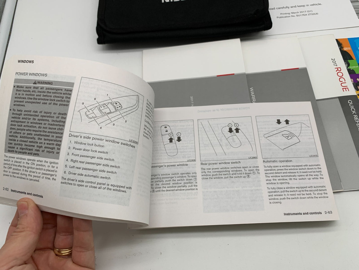 2016 Nissan Rogue Owners Manual Set with Case OEM B04B27013