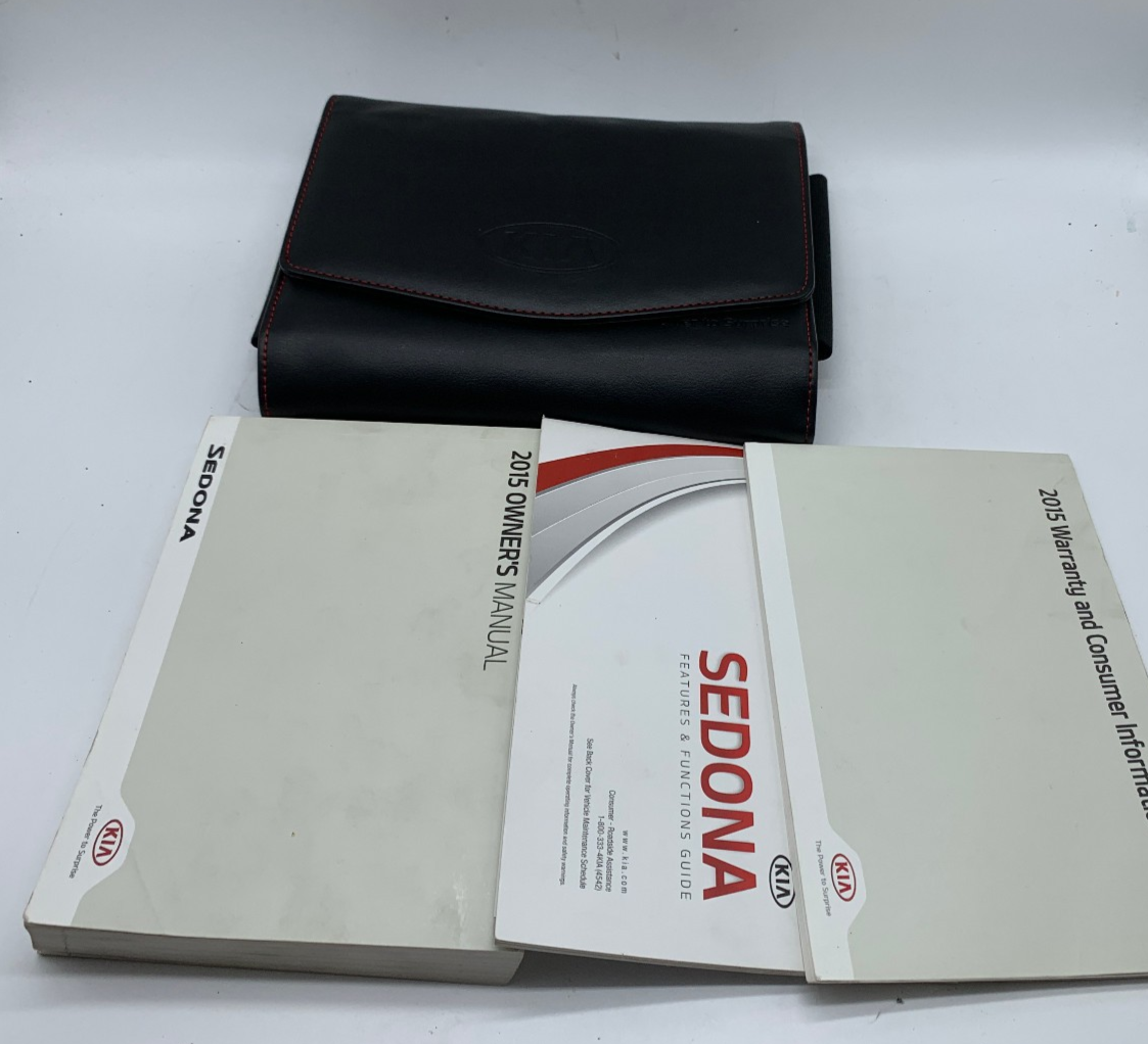 2015 Kia Sedona Owners Manual Set with Case OEM D03B38001