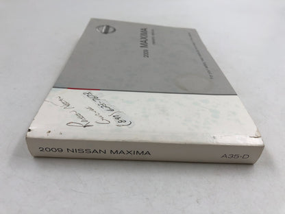 2009 Nissan Maxima Owners Manual OEM A03B18058