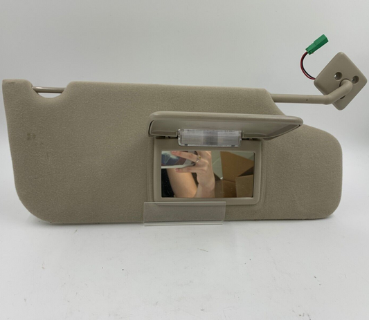 2007-2010 Ford Edge Passenger Sun Visor Sunvisor Beige Illumination E03B62002