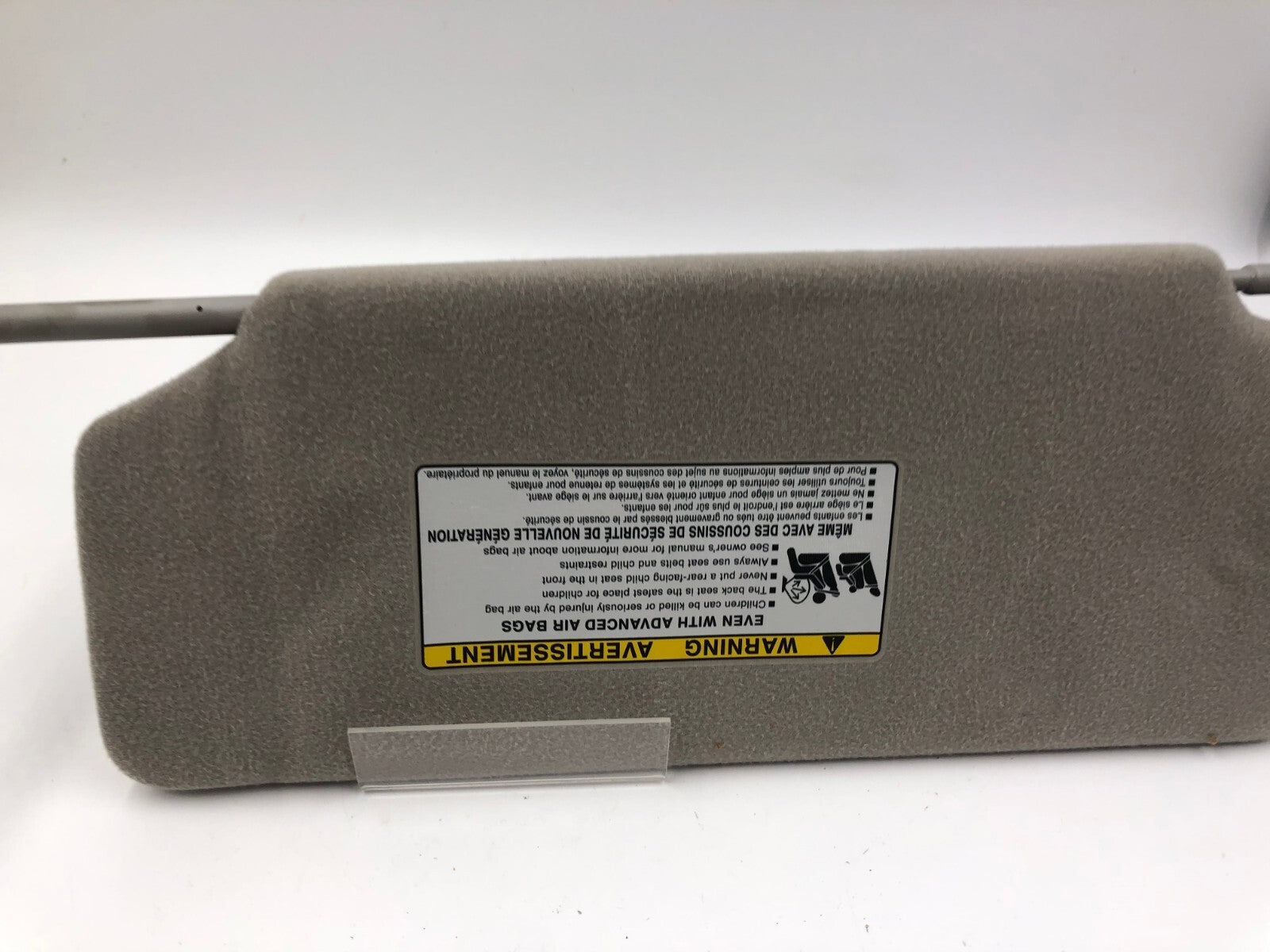 2005-2012 Toyota Avalon Passenger Sun Visor Gray Illuminated OEM C01B52024