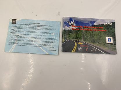 2004 Chevrolet Optra Owners Manual Set OEM D04B58008
