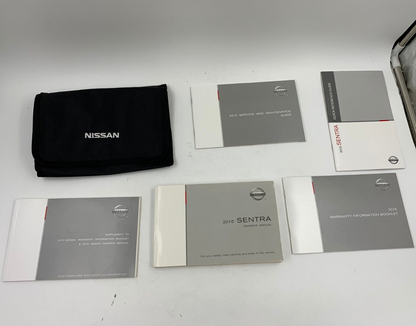 2015 Nissan Sentra Owners Manual Set with Case OEM B03B02025