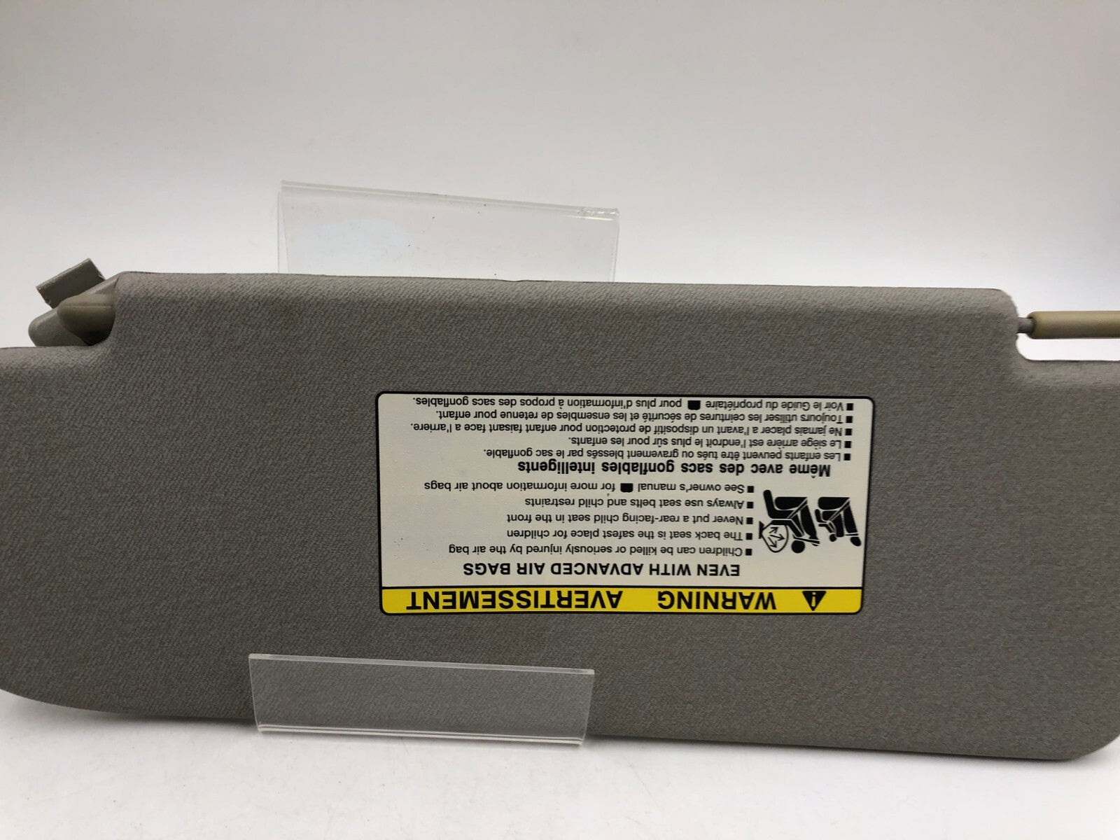 2006-2011 Chevrolet Aveo Passenger Sun Visor Sunvisor Gray OEM C01B15001