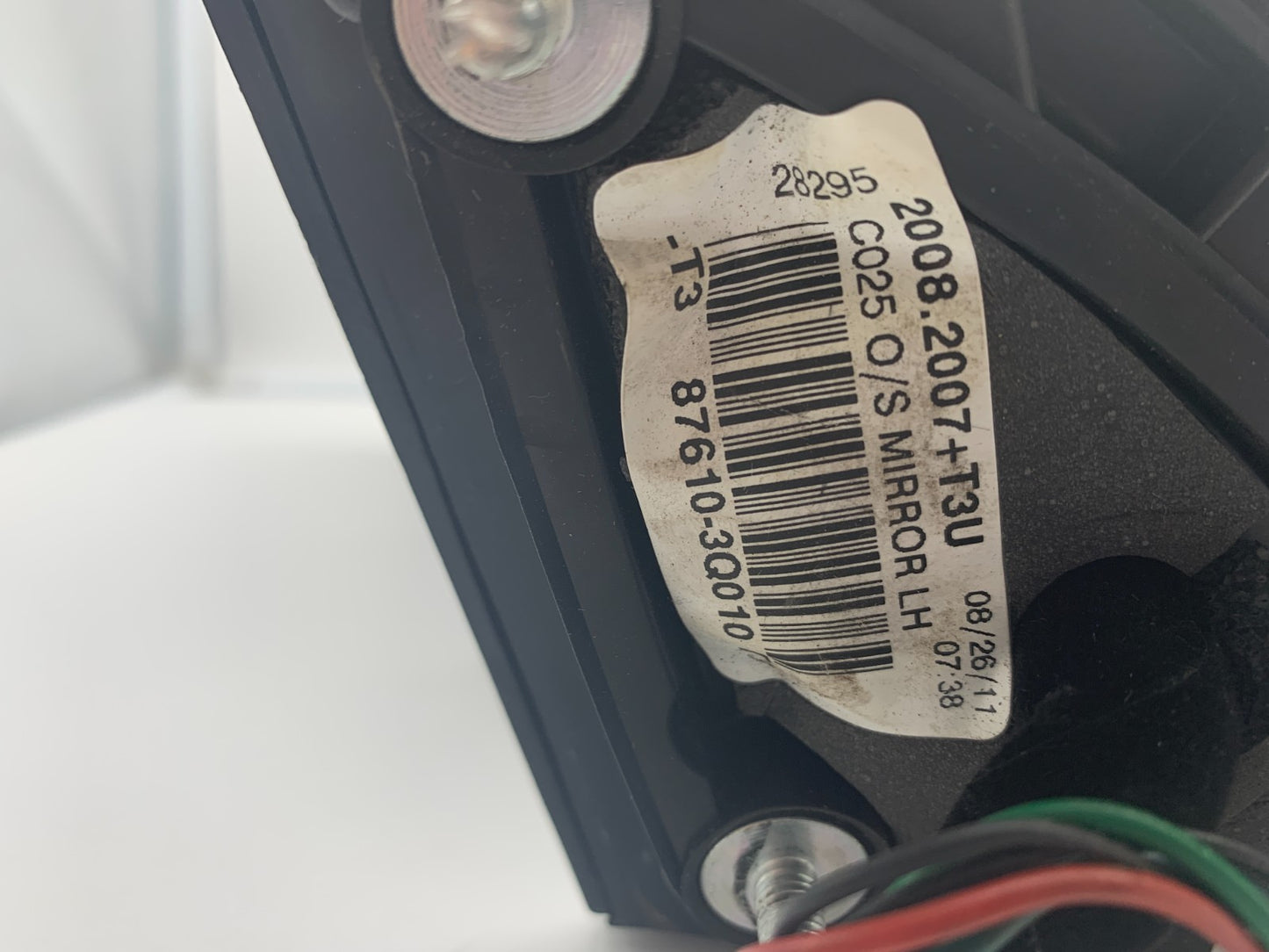 2011-2014 Hyundai Sonata Driver Side View Power Door Mirror Blue OEM C04B49069