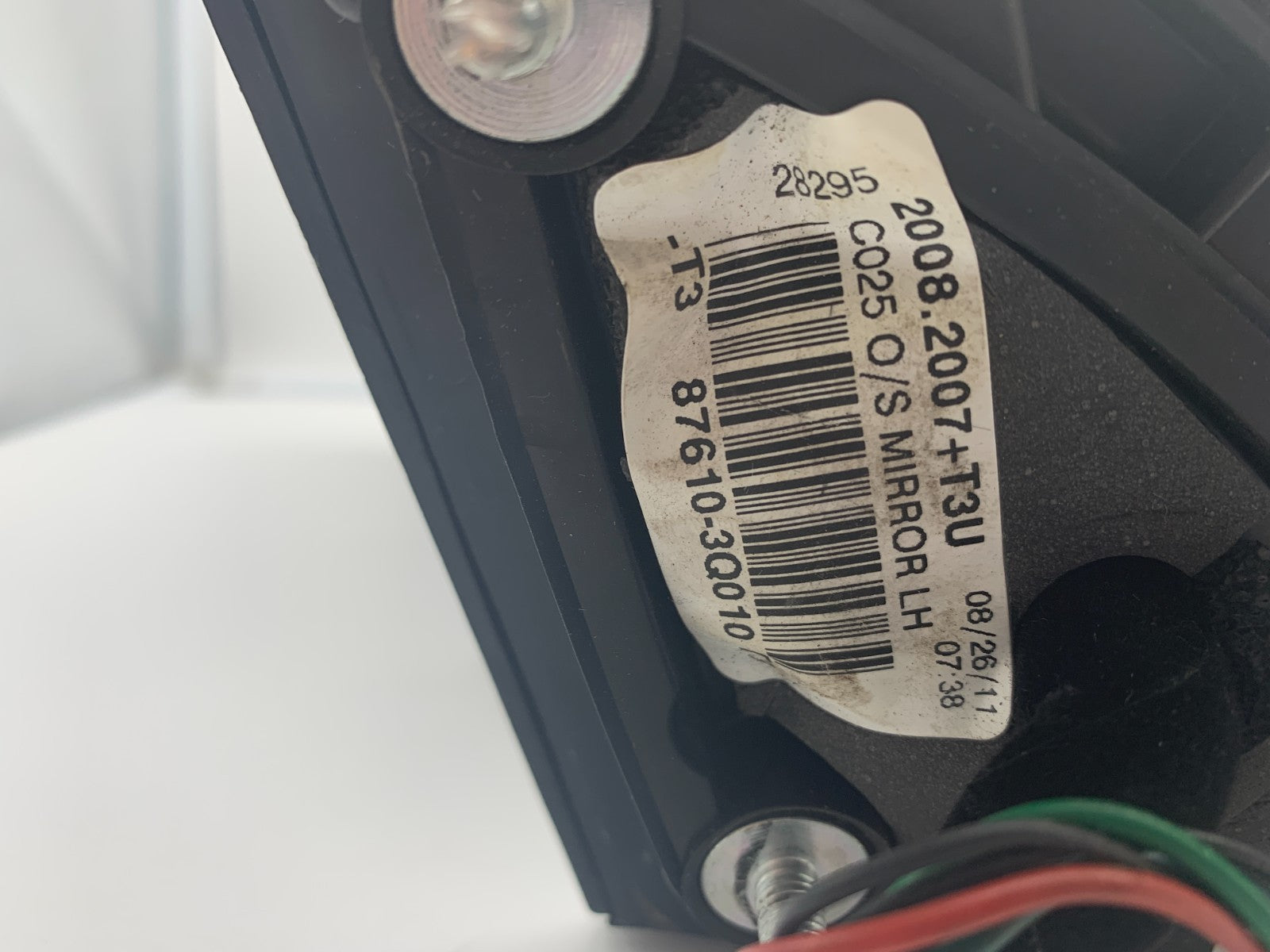 2011-2014 Hyundai Sonata Driver Side View Power Door Mirror Blue OEM C04B49069