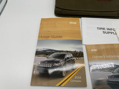 2014 Jeep Compass Owners Manual Set with Case OEM B03B51007