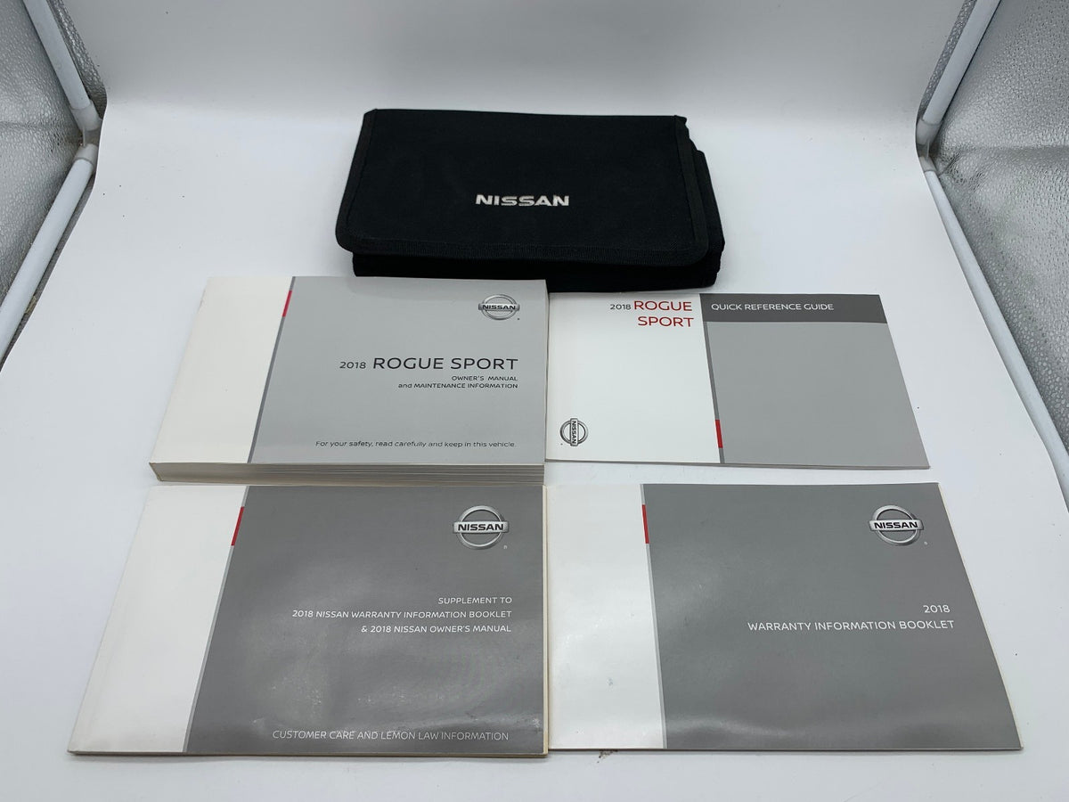 2018 Nissan Rogue Sport Owners Manual Set with Case OEM R01B24003