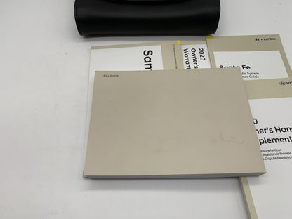 2020 Hyundai Santa FE Sport Owners Manual Set with Case OEM C02B13062