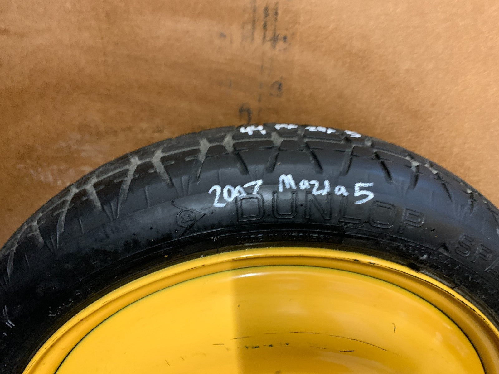 2006-2017 Mazda 5 Mazda5 16" Spare Tire Wheel Compact Donut T125/70D16