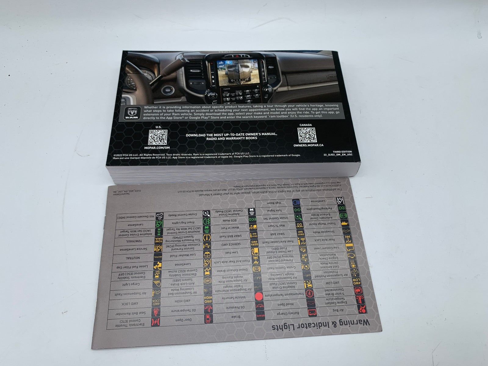 2022 Ram 1500 Owners Manual Set OEM D03B34013