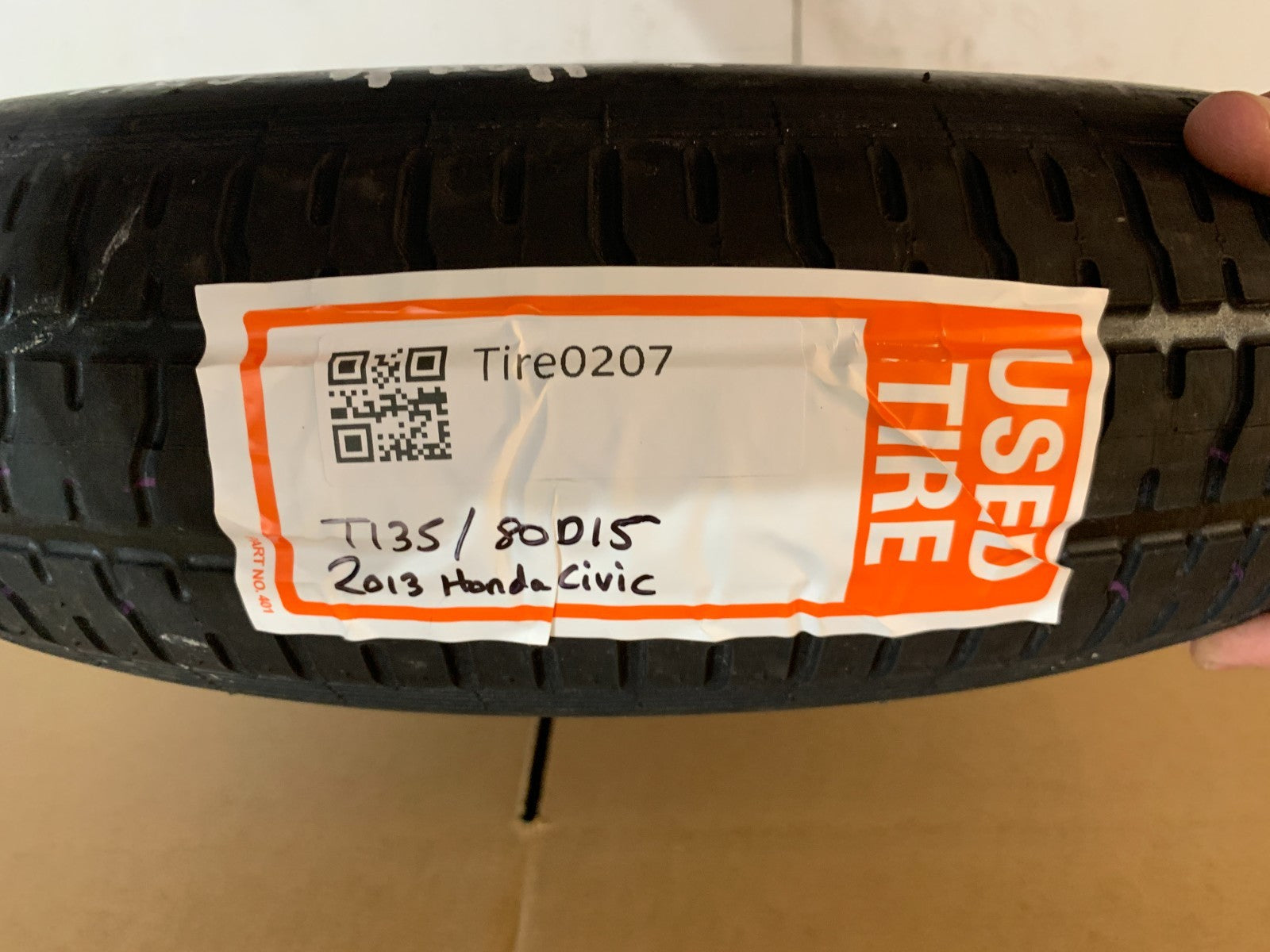 2010-2015 Honda Civic 15" Spare Tire Compact Donut OEM T135/80D15