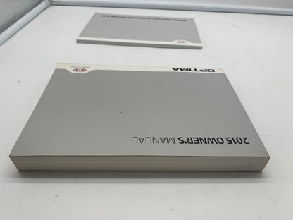 2015 Kia Optima Owners Manual Set with Case OEM R01B23019