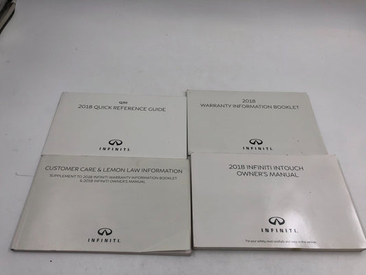 2018 Infiniti Q50 Q 50 Owners Manual Set OEM E02B12043