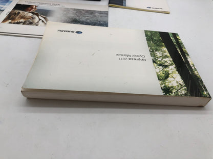 2011 Subaru Impreza Owners Manual Set with Case OEM A01B43084