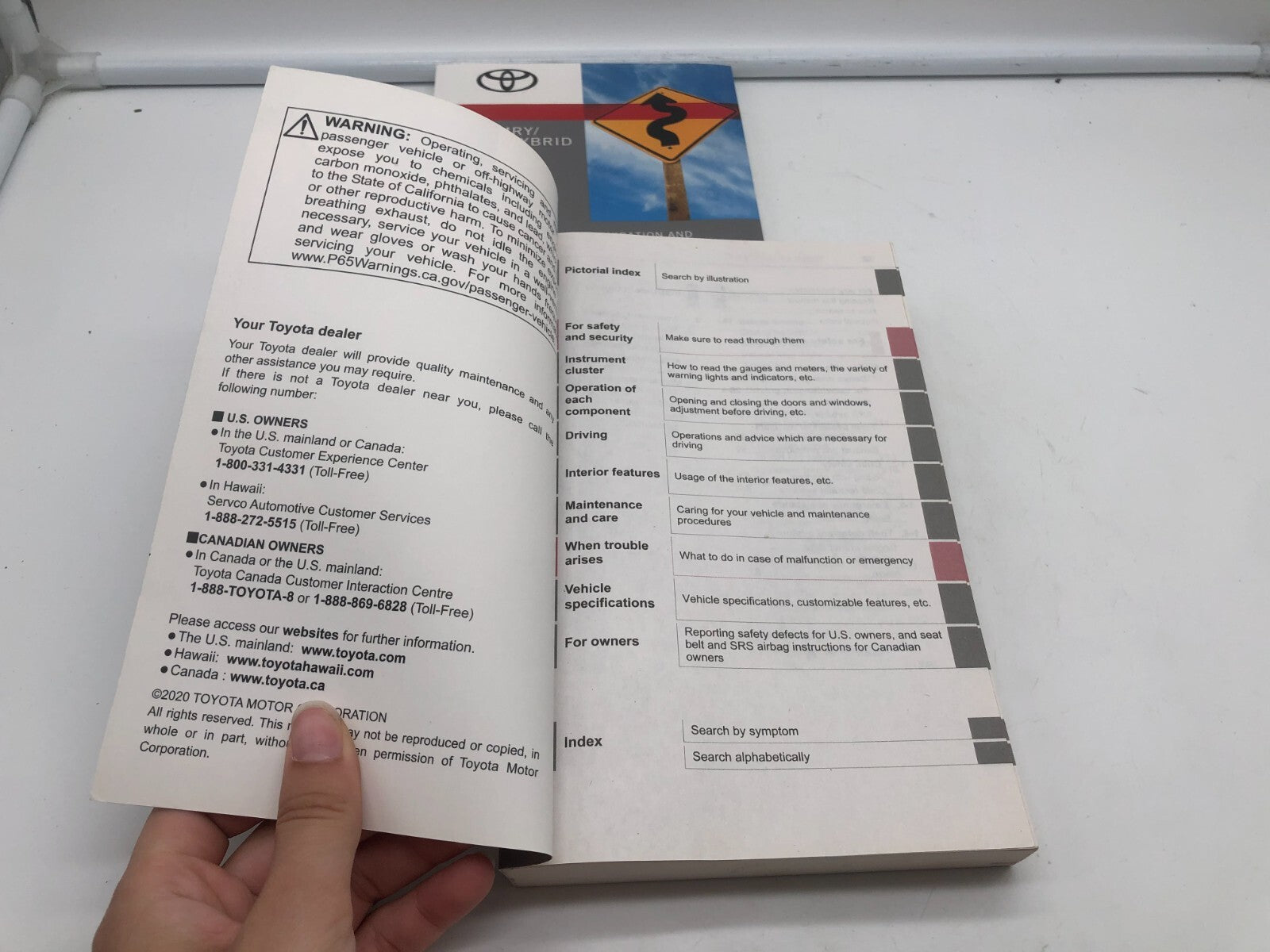 2021 Toyota Camry Owners Manual Set OEM A01B41004