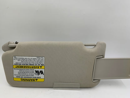 2010-2014 Subaru Legacy Passenger Sun Visor Gray Illuminated OEM D01B43010