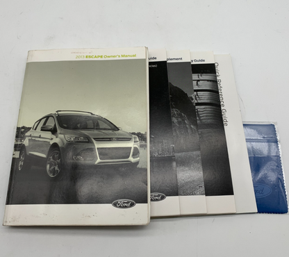 2013 Ford Escape Owners Manual Set OEM R01B18013