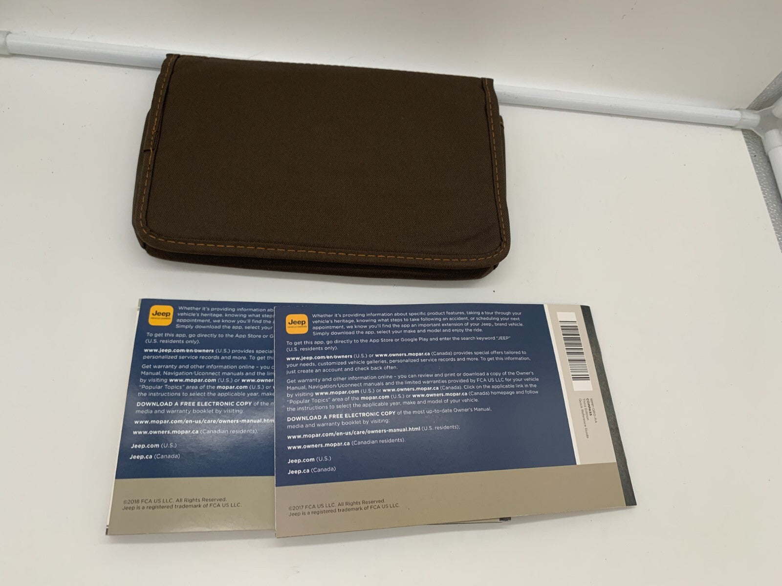 2018 Jeep Compass Owners Manual Set with Case OEM A02B56049