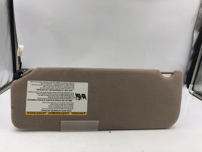 2005-2010 Toyota Sienna Passenger Sun Visor Tan Illuminated OEM D01B46081