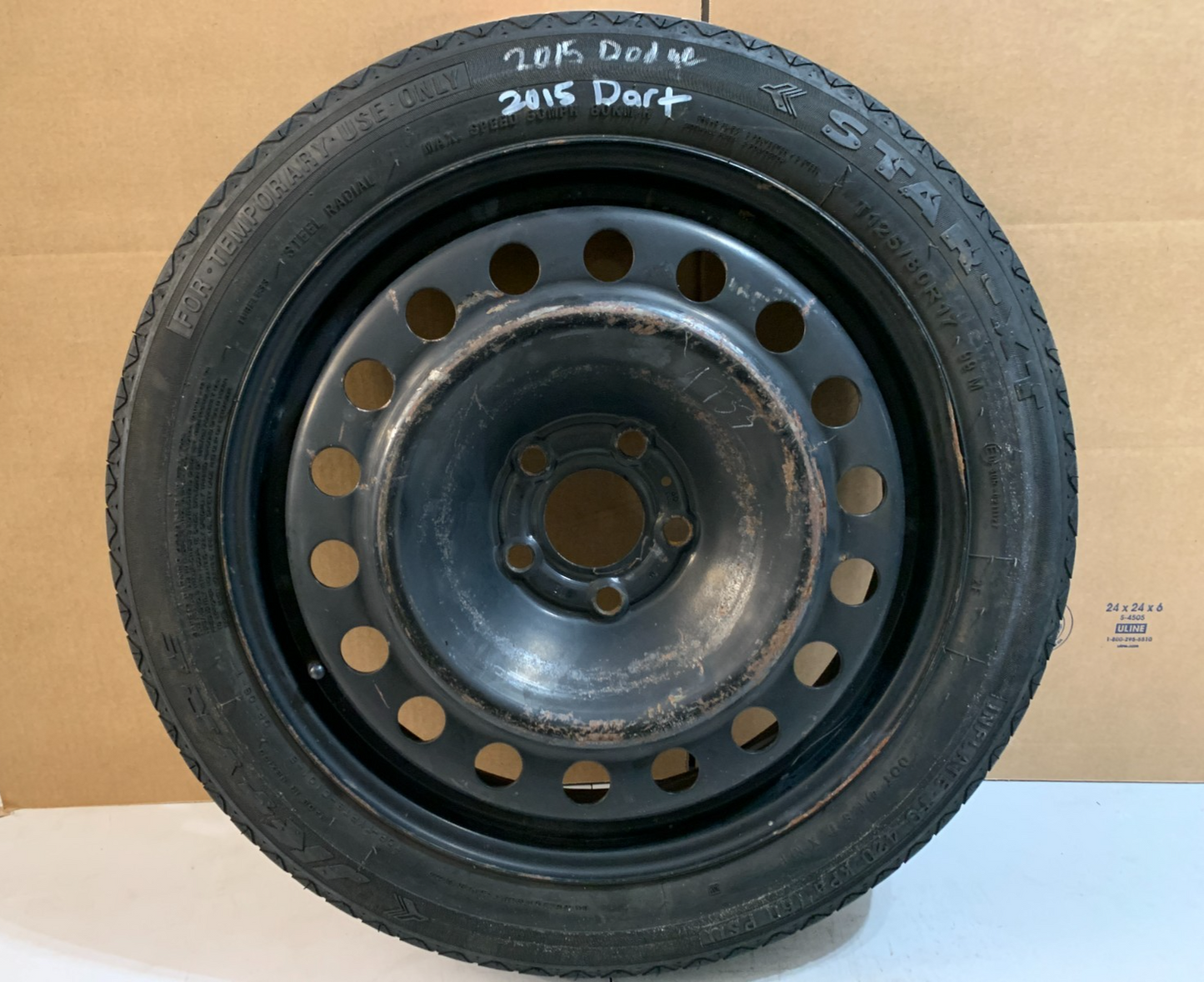 2013-2016 Dodge Dart 17" Spare Tire Compact Donut T125/80R17