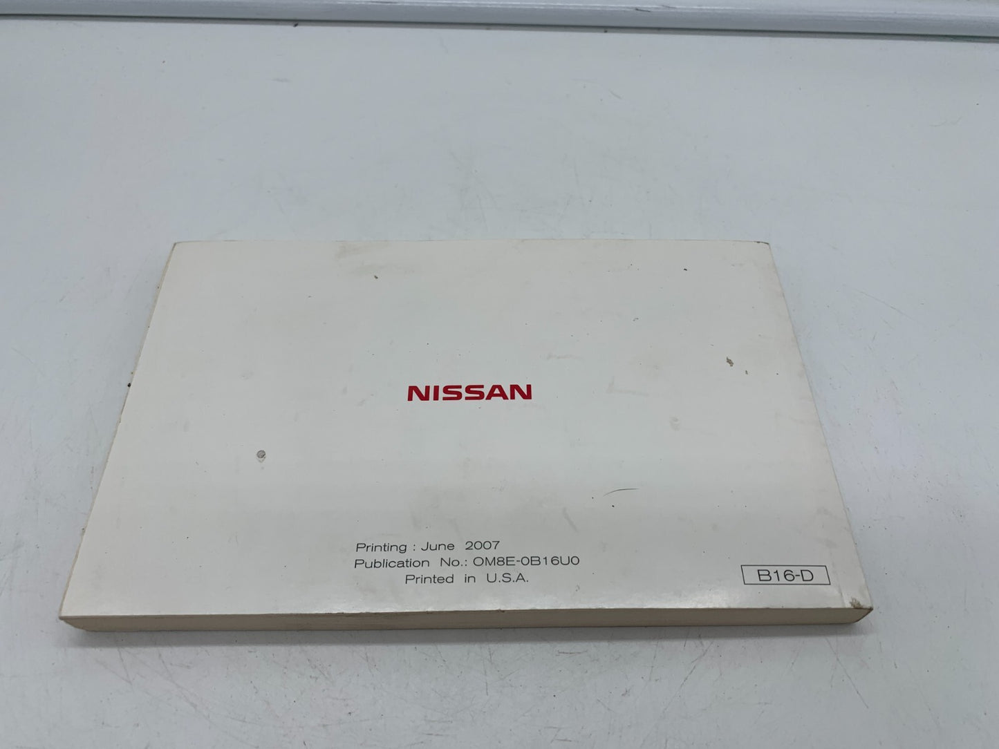 2008 Nissan Sentra Owners Manual OEM C03B31005
