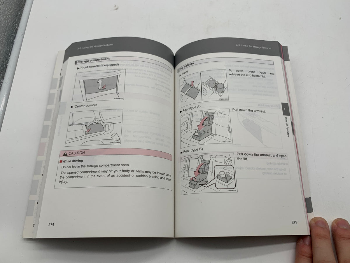 2009 Toyota Avalon Owners Manual Set with Case OEM B04B43005