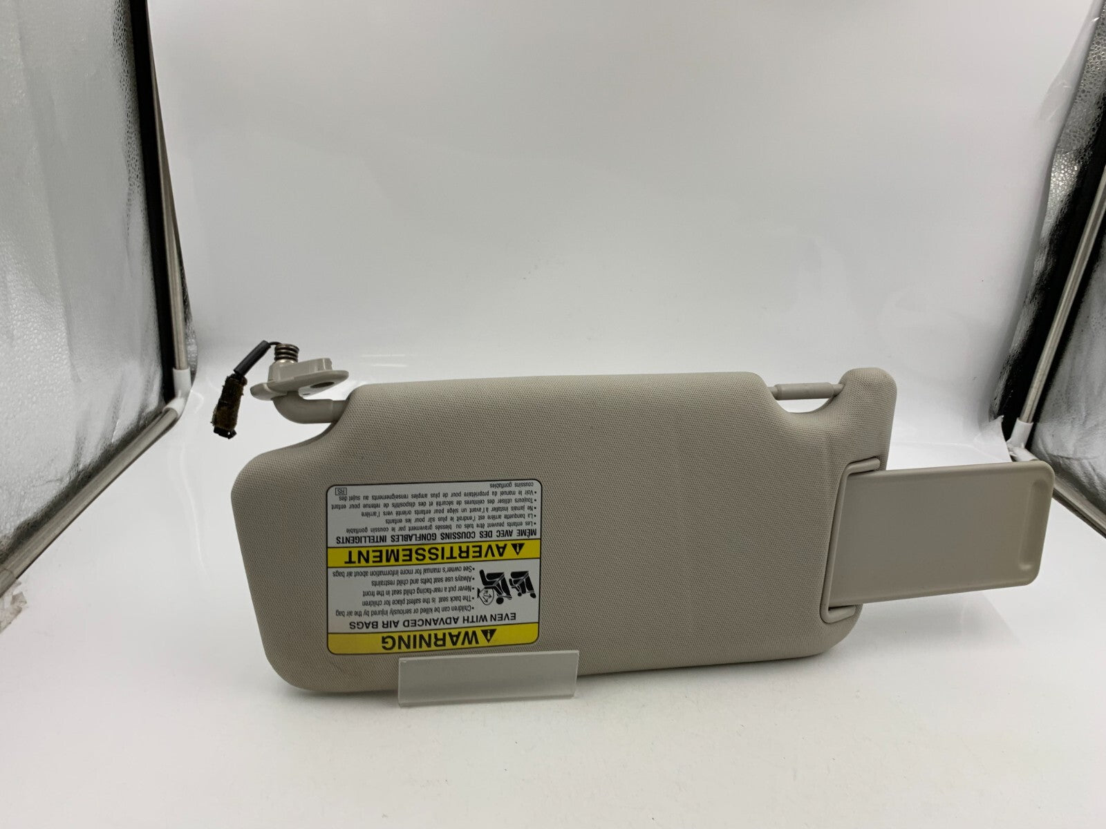 2010-2014 Subaru Legacy Passenger Sun Visor Gray Illuminated OEM B04B18051