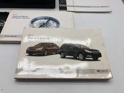 2012 Subaru Legacy Owners Manual Set with Case OEM A02B02024