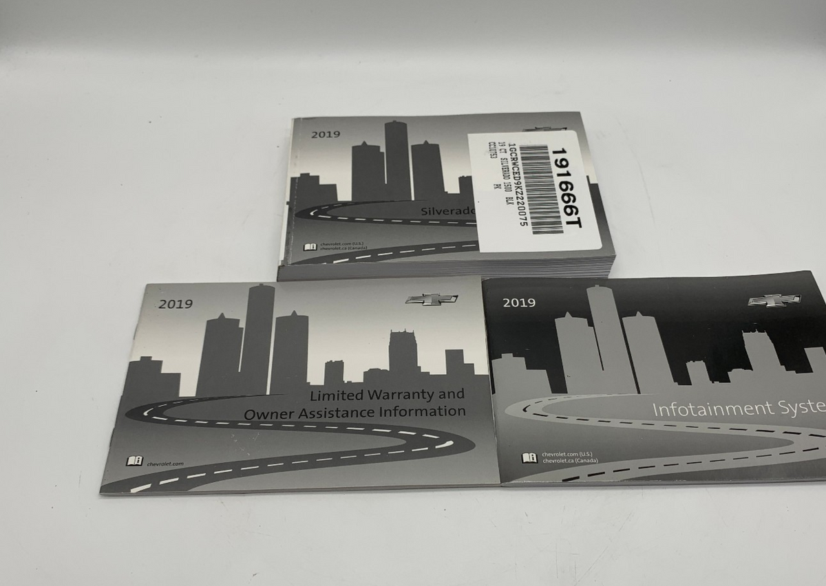 2019 Chevy Silverado Owners Manual Set OEM R01B03021