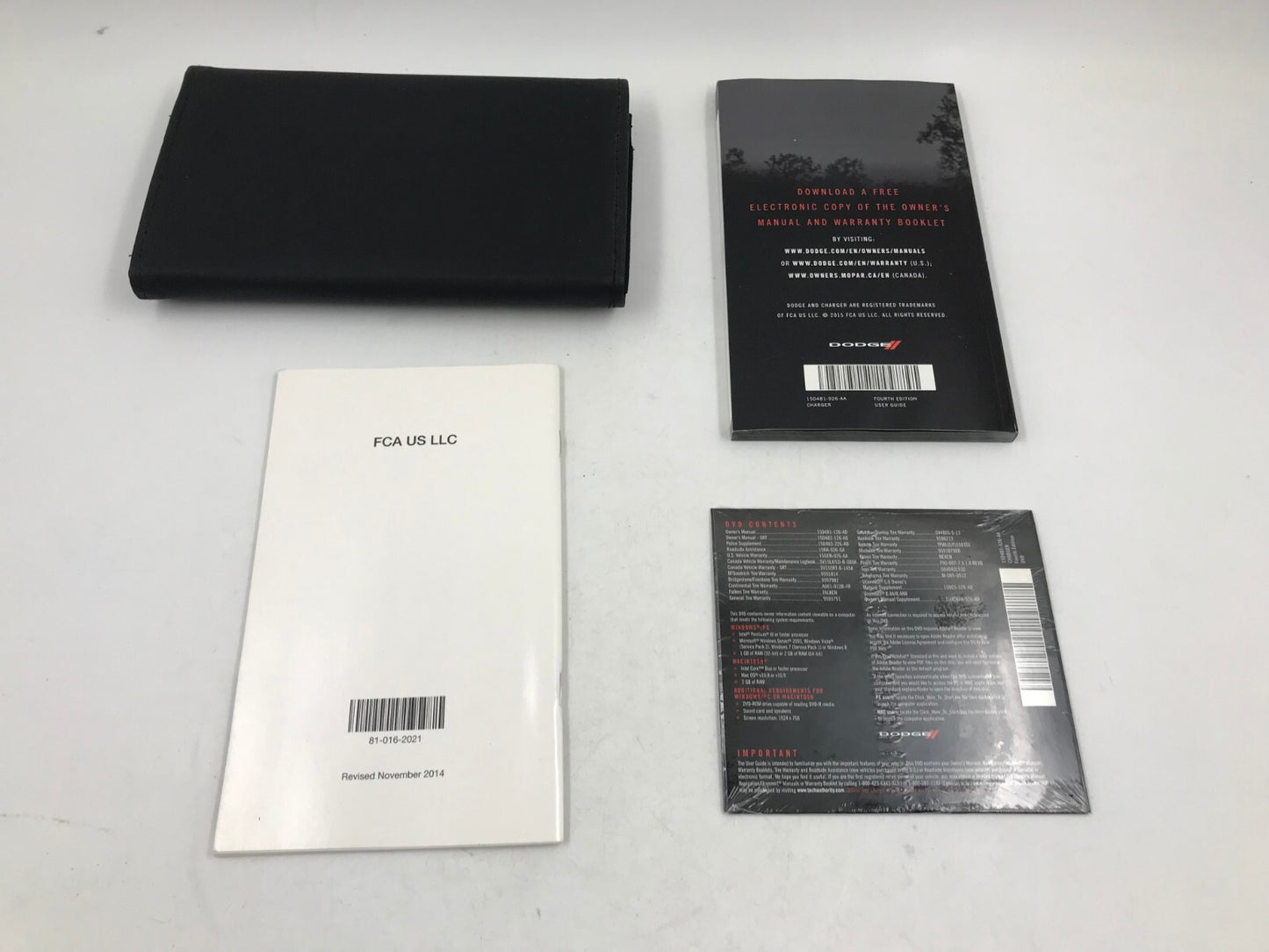 2015 Dodge Charger Owners Manual Set with Case OEM D01B68006
