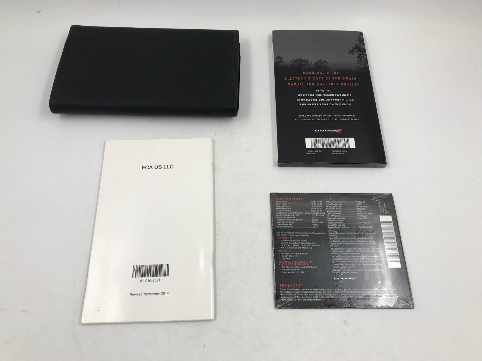 2015 Dodge Charger Owners Manual Set with Case OEM D01B68006