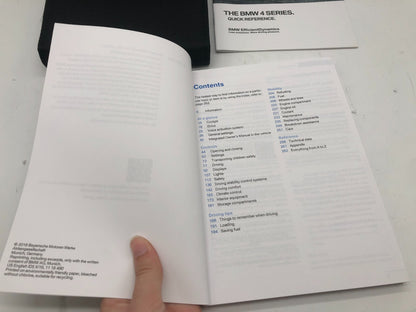 2016 BMW 4 Series Sedan Owners Manual Set with Case OEM B03B44003