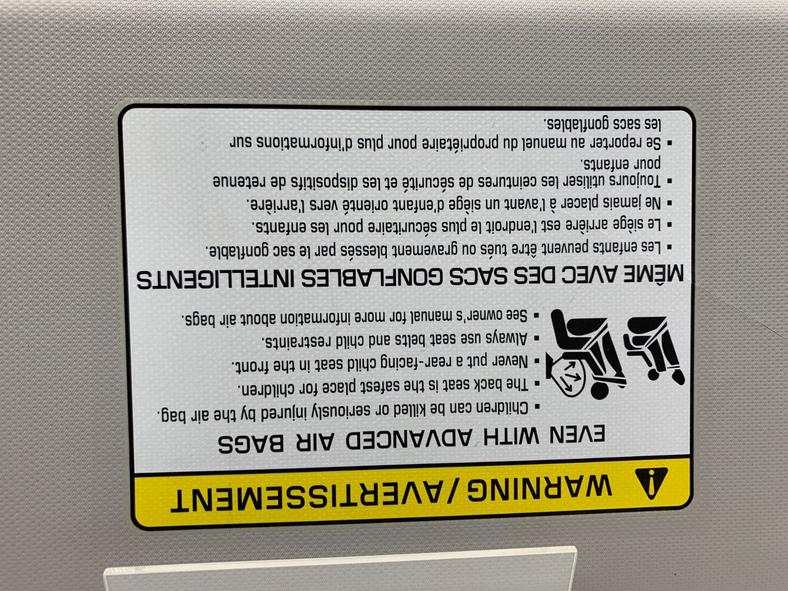 2017-2020 Hyundai Elantra Passenger Sun Visor Gray OEM C01B25027