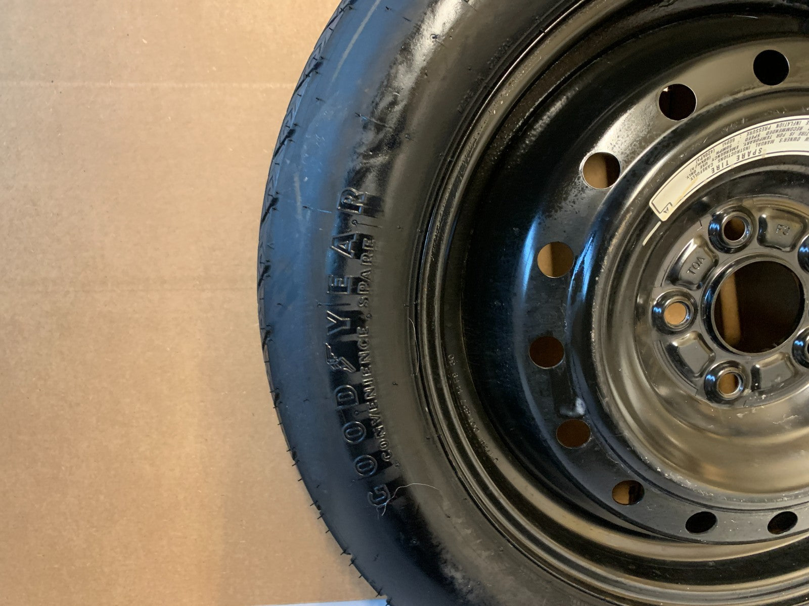 2013-2016 Honda CRV CR-V Spare Tire 17" Wheel Compact Donut T165/80D17