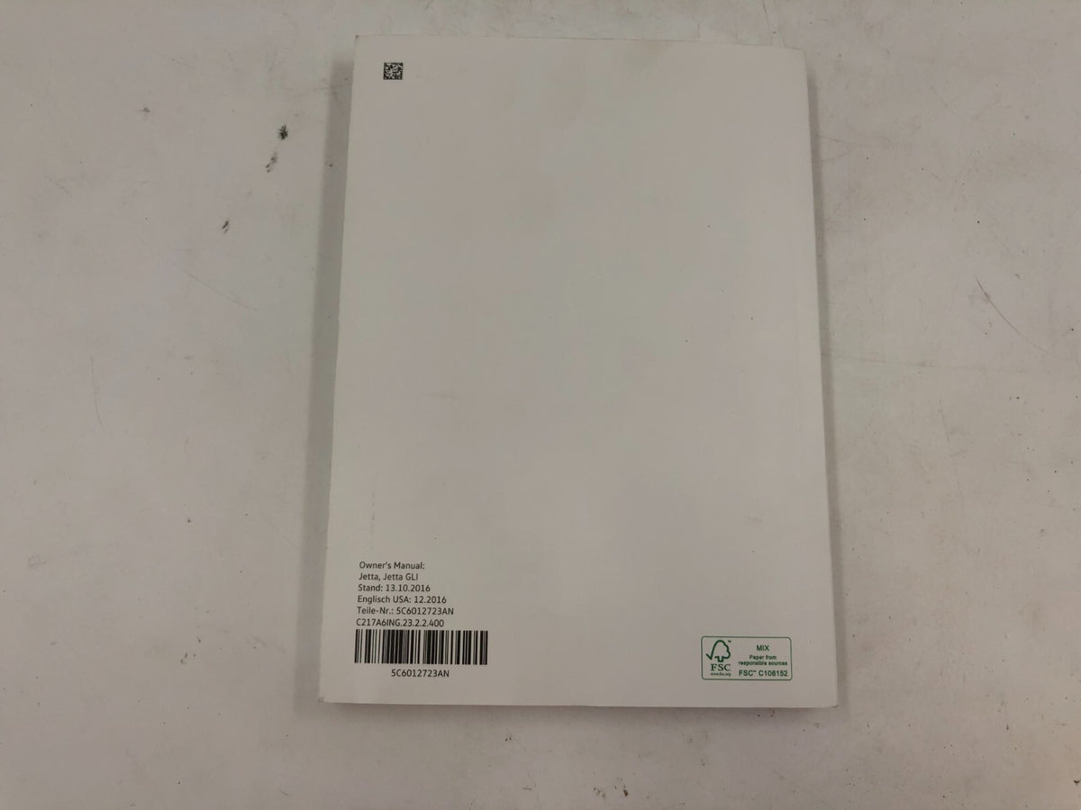 2017 Volkswagen Jetta GLI Owners Manual Set with Case OEM D02B60007