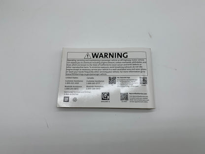 2021 Chevy Traverse Owners Manual OEM C03B54017