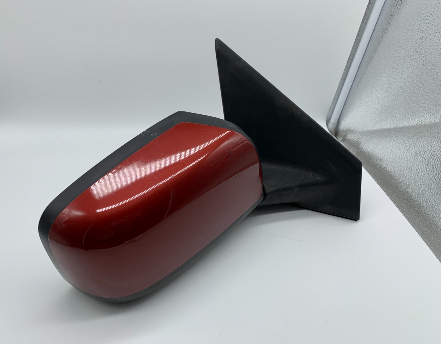 2008-2015 Nissan Rogue Passenger Side View Power Door Mirror Red OEM C03B56002