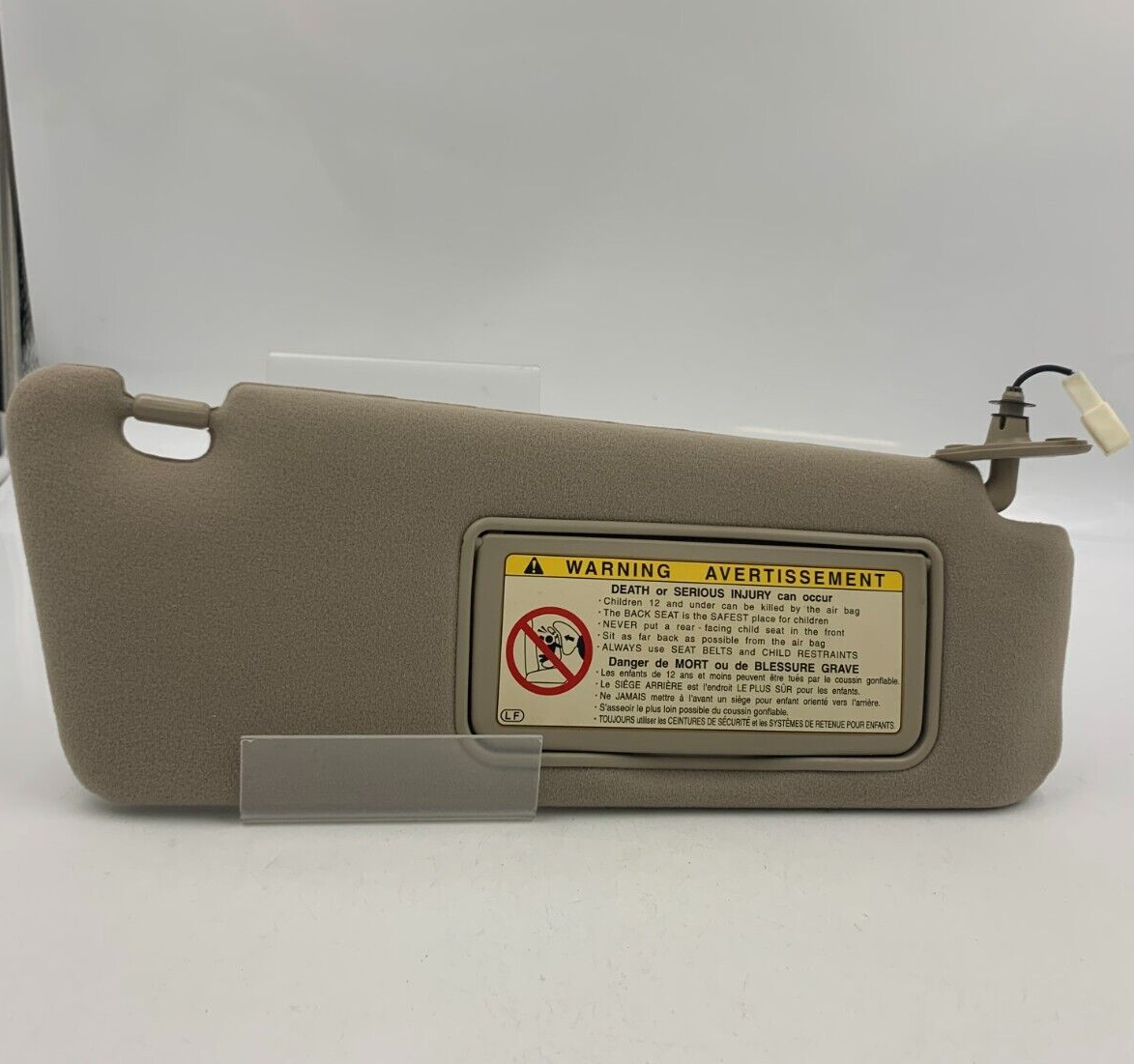 2002-2003 Lexus ES300 Passenger Sun Visor Gray Illuminated OEM A03B16064